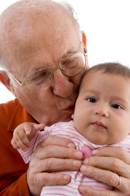 Grandpa and baby